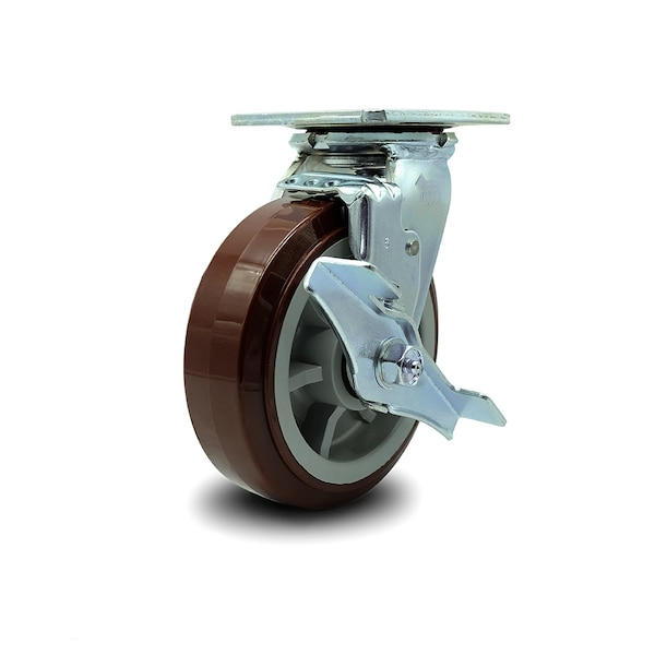 CS6B Greenlee Swivel Caster with Brake - MA6065 GMX Cart Caster Replacement- SCC